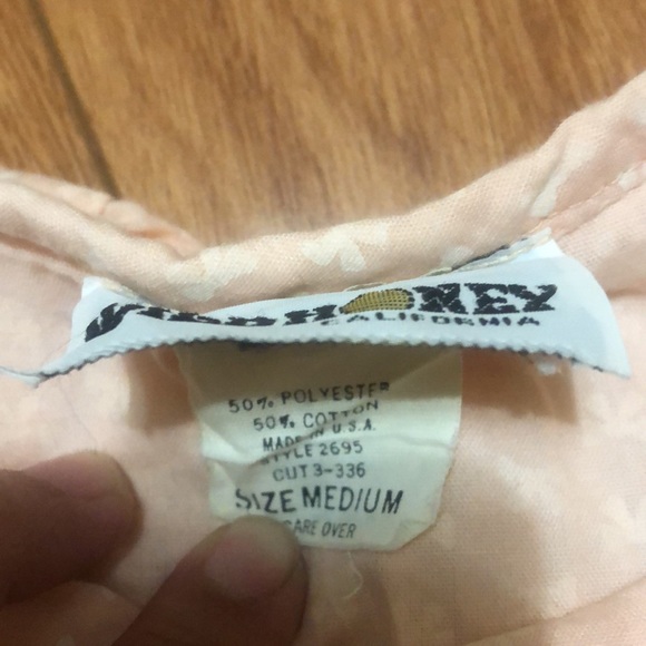 Wild Honey pink ruffle top with bow print - Picture 4 of 5